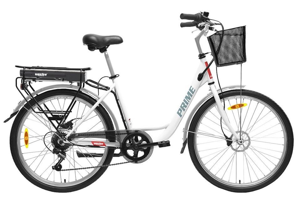 Bicicleta electrica Hecht Prime White