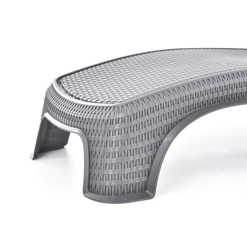 Hecht Patong Graphite Sezlong de plastic reglabil 4